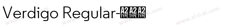 Verdigo Regular字体转换